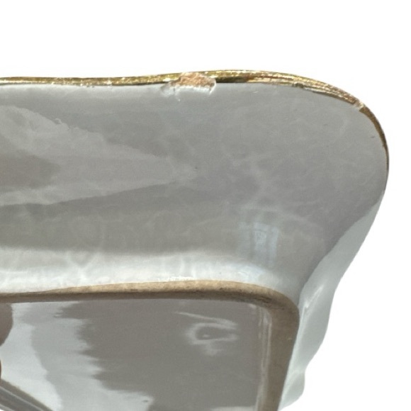 Pearl China Co Lusterware Hand Crafted 22K Gold USA Tray, Creamer, Vase - Picture 13 of 13